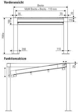 Pergolamarkisen Pavilion Pergola Sunrain Q von Leiner Pergolamarkisen Pavilion Pergola Sunrain Q von Leiner