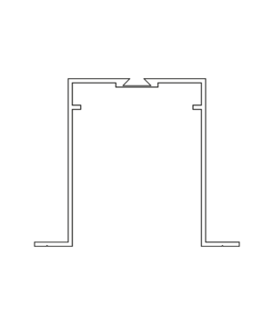 Deckeneinbau System Querschnitt