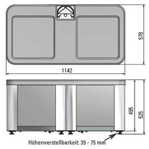 Leiner Freistehende Markisen Gastro Sunrain Betonfuss