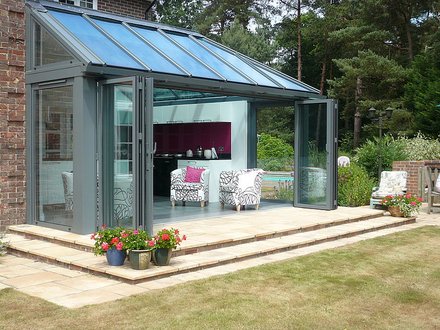 Glas-Faltwand SF 75 hochwärmegedämmtes Aluminiumsystem Glas-Faltwand SF 75 hochwärmegedämmtes Aluminiumsystem