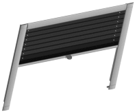 Dachfenster Seitenführung, Behang oben befestigt Dachfenster Seitenführung, Behang oben befestigt