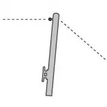 Edelstahlmast 102mm