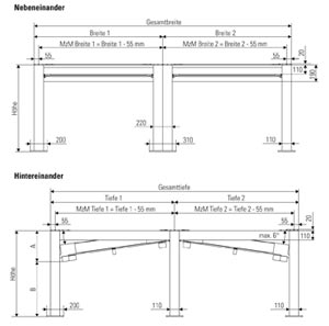 Pergolamarkisen Pavilion Pergola Sunrain Q von Leiner Pergolamarkisen Pavilion Pergola Sunrain Q von Leiner