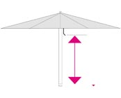 Sonnenschirm Supremo von Caravita Sonnenschirm Supremo von Caravita